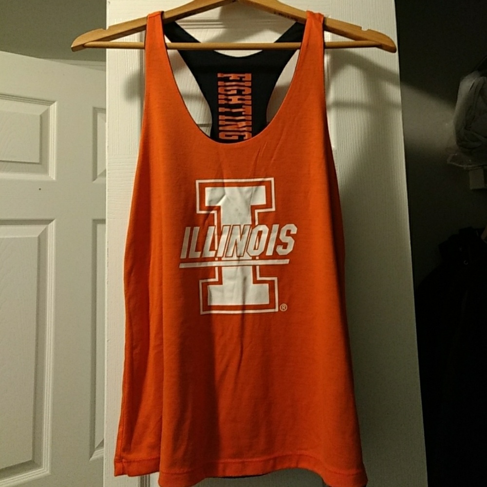 Fighting Illini reversible tank. Fits S-M.
